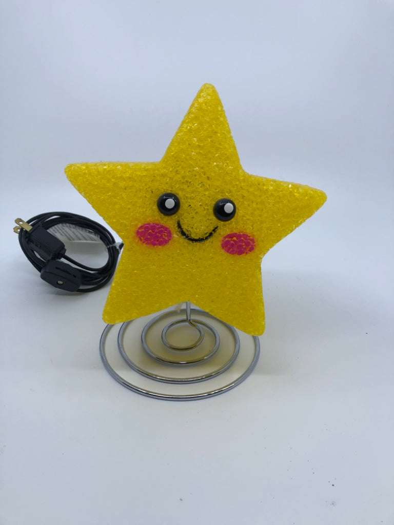 SMILE FACE STAR KIDS LIGHT ON METAL BASE.