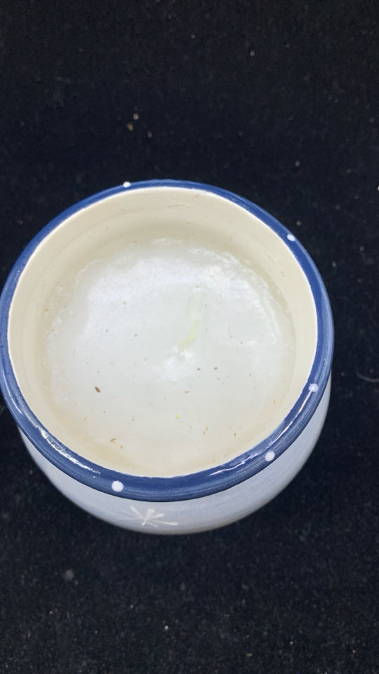 NEW SNOWMAN FILLED CANDLE JAR.