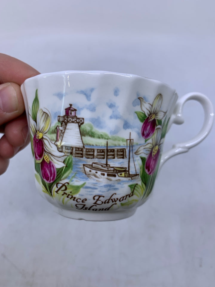PRINCE EDWARDS ISLAND TEACUP SAUCER.
