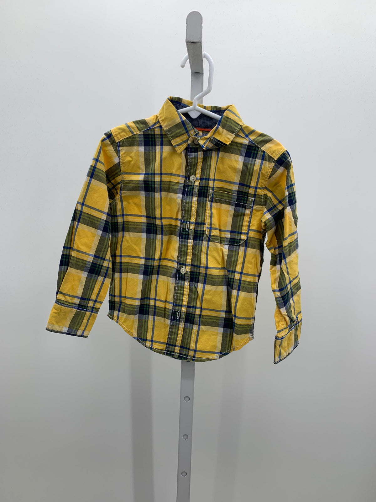 PLAID BTN DOWN