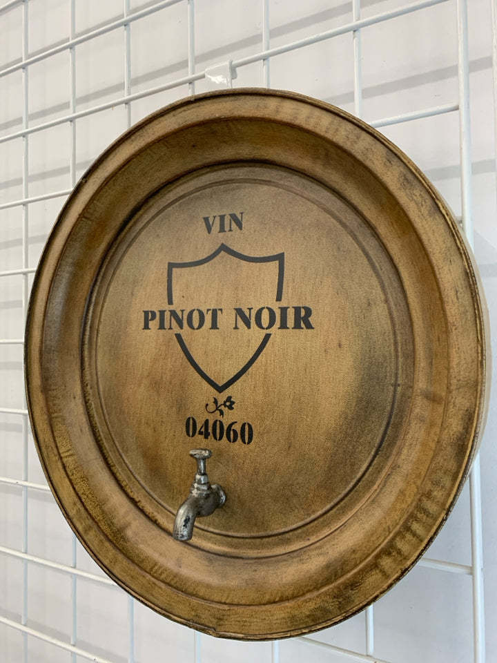 PINOT NOIR BARREL WALL HANGING.