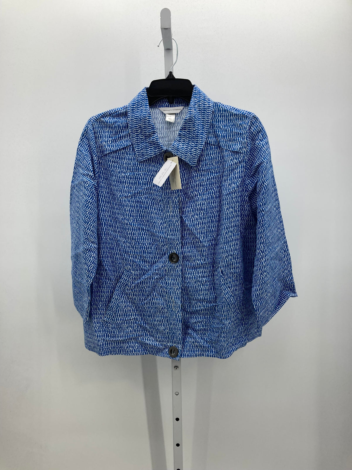 Christopher & Banks Size Medium Misses 3/4 Sleeve Shirt