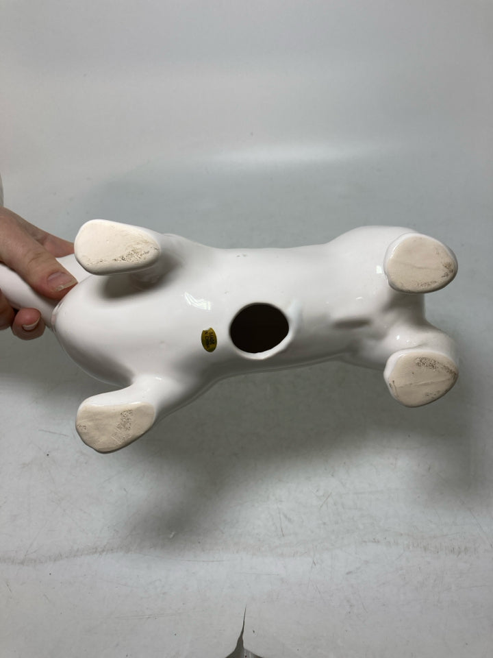 CERAMIC STANDING WEINER DOG.