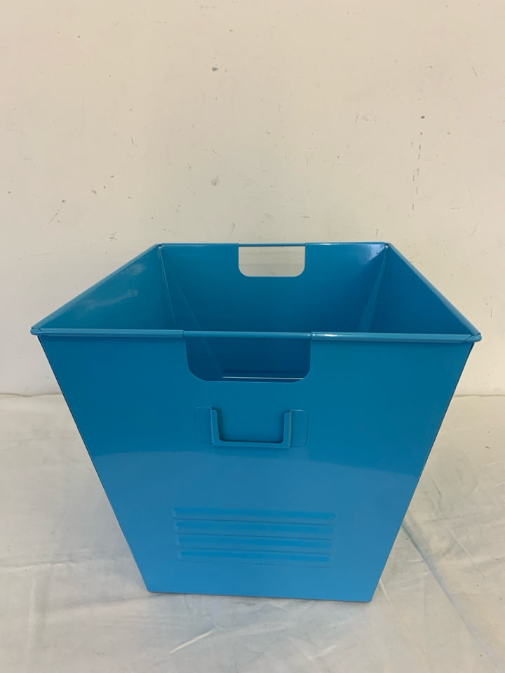 BLUE METAL BIN.