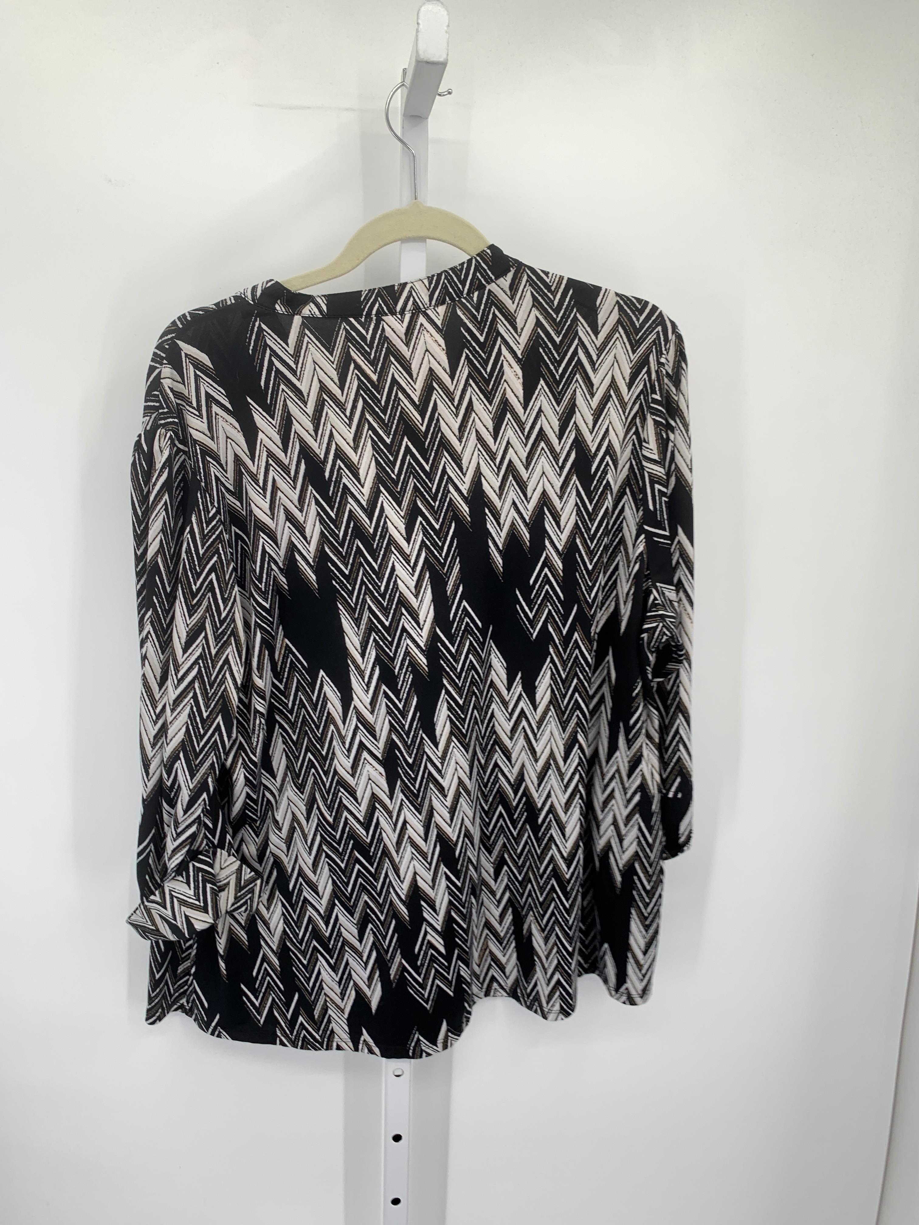 Size 2X Womens 3/4 Sleeve Shirt