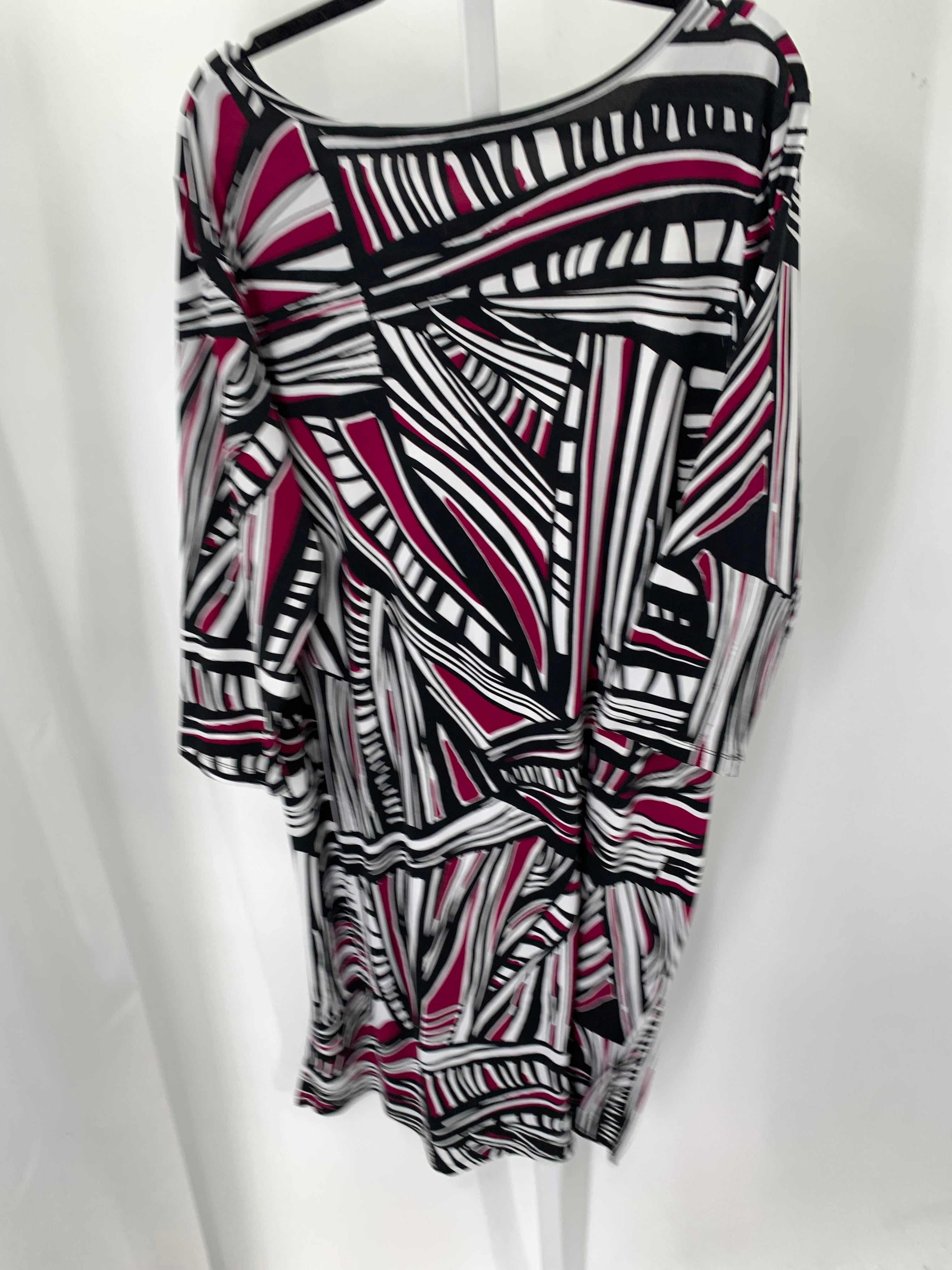 Women with Control Size Extra Large Misses 3/4 Sleeve Dress