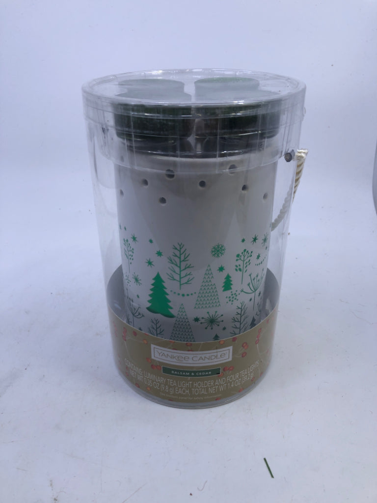 NEW TREES TEA LIGHT SET- YANKEE CANDLE