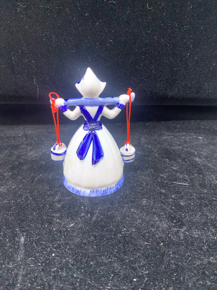 VTG BLUE AND WHITE MILKMAID.