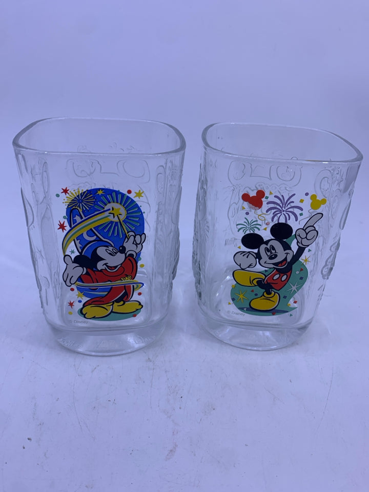 2 VTG 2000 MICKEY MOUSE GLASSES.