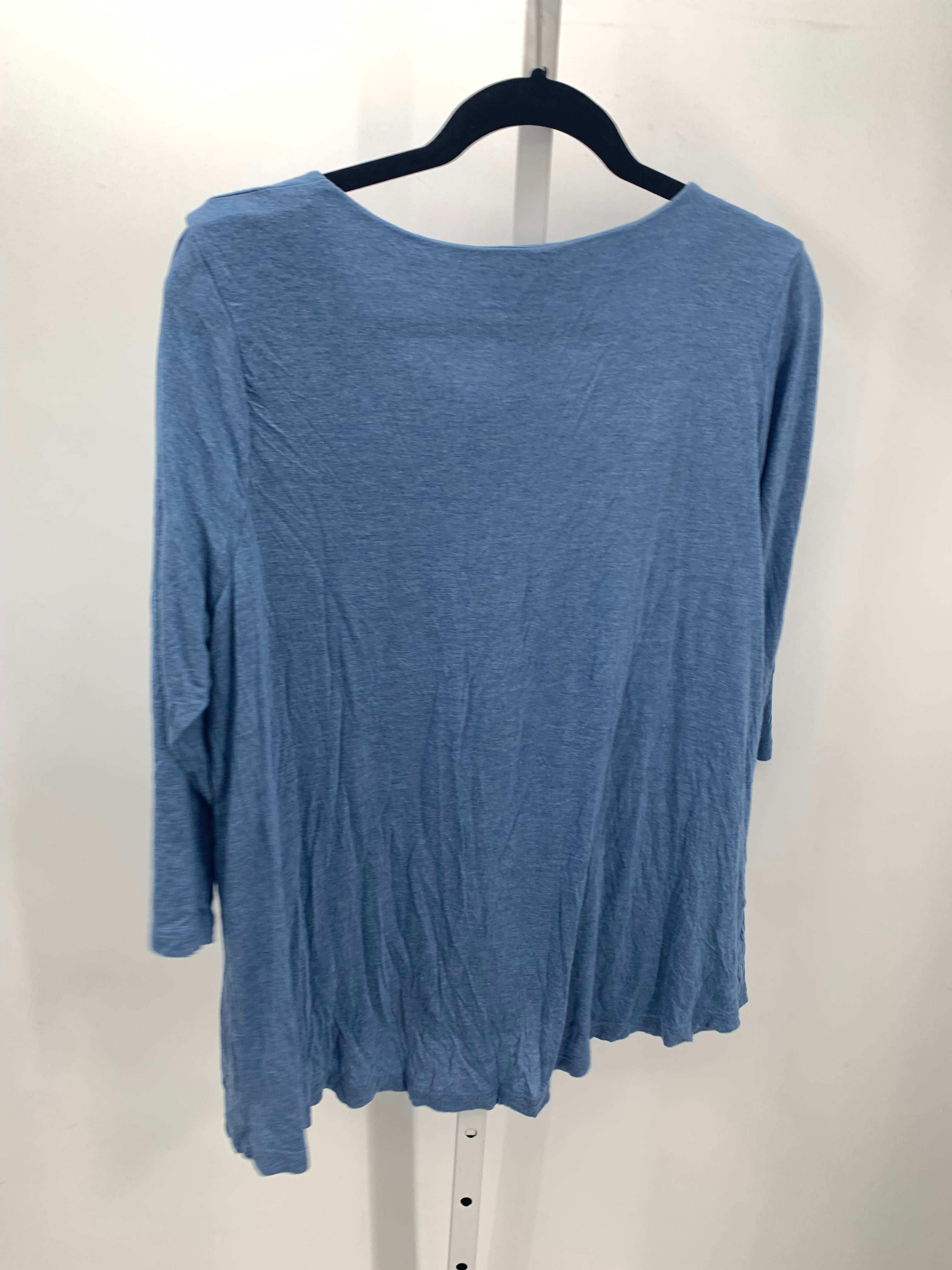 J-Jill Size Large Misses 3/4 Sleeve Shirt
