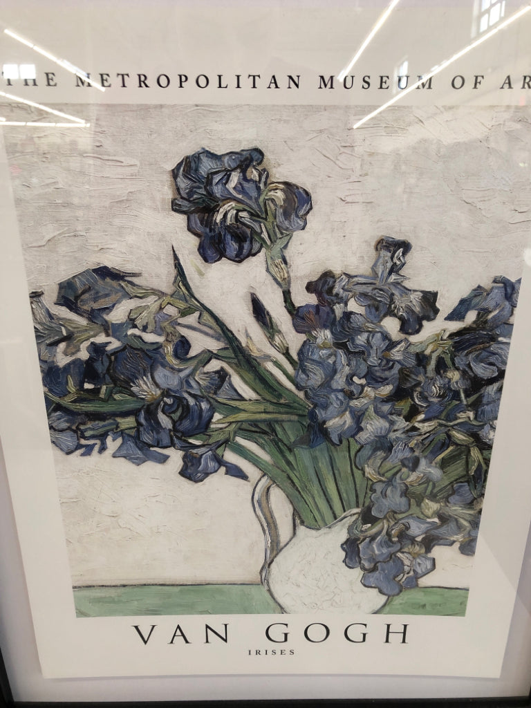VAN GOGH PAINTING IN BLACK FRAME.