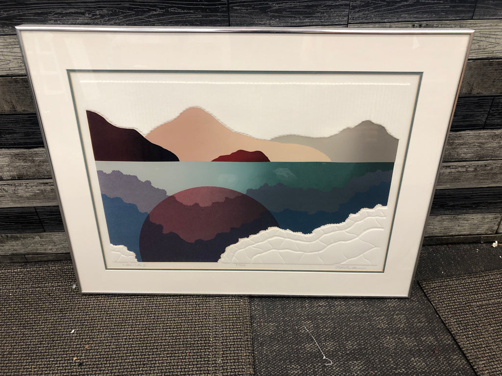 SUNSET ABSTRACT WALL ART -ROBERT WATERMAN.