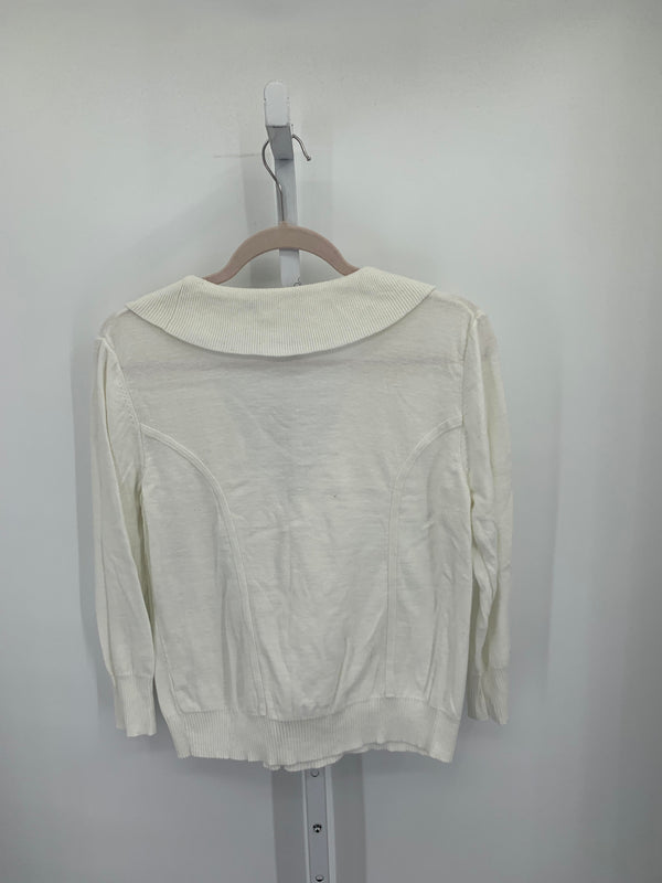 Cable & Gauge Size Large Misses Long Slv Sweater