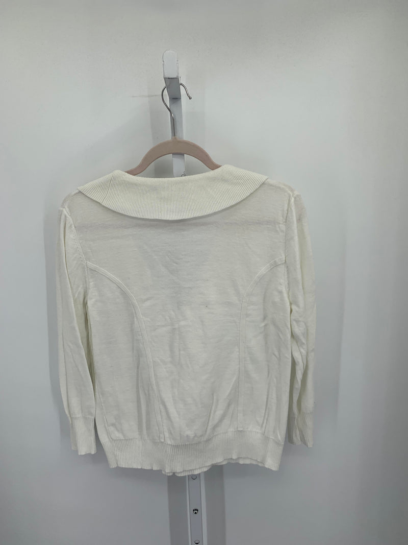 Cable & Gauge Size Large Misses Long Slv Sweater