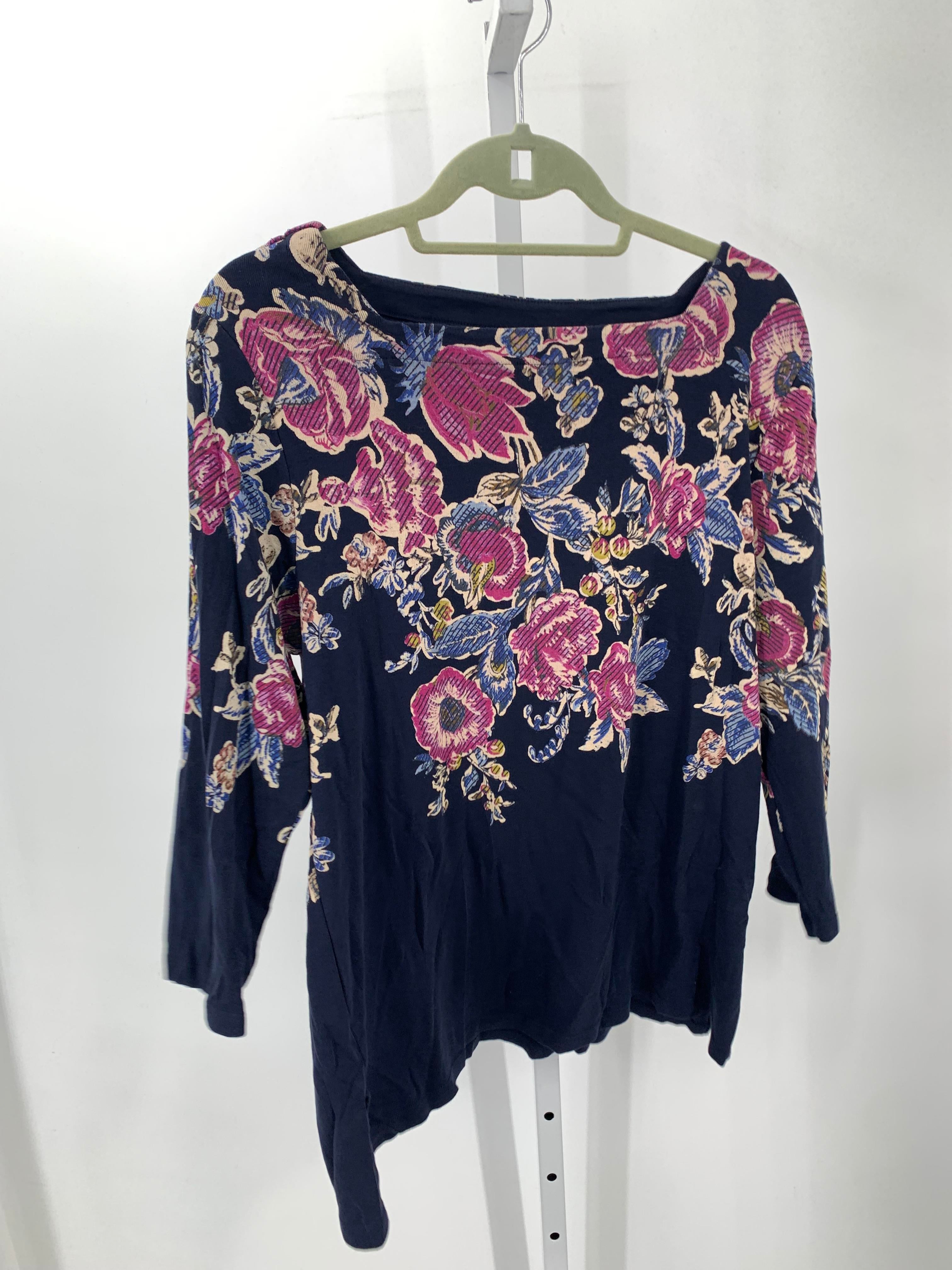 Chico's Size Extra Large Misses 3/4 Sleeve Shirt