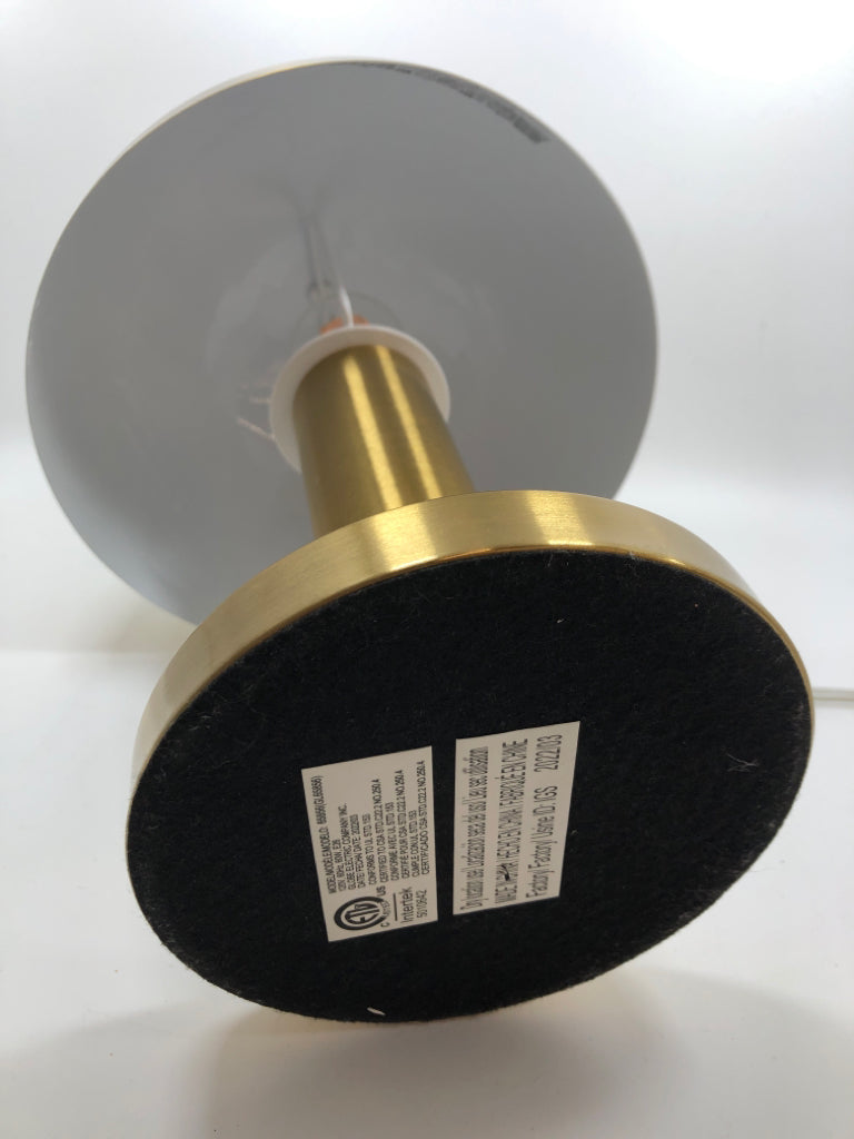 GOLD METAL DOME LAMP.