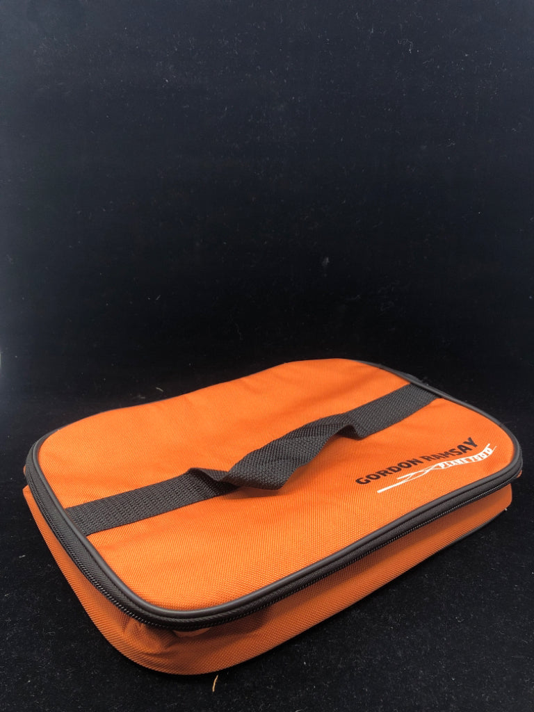 ORANGE GORDAN RAMSEY "PLANE FOOD" INSULATED CARRIER