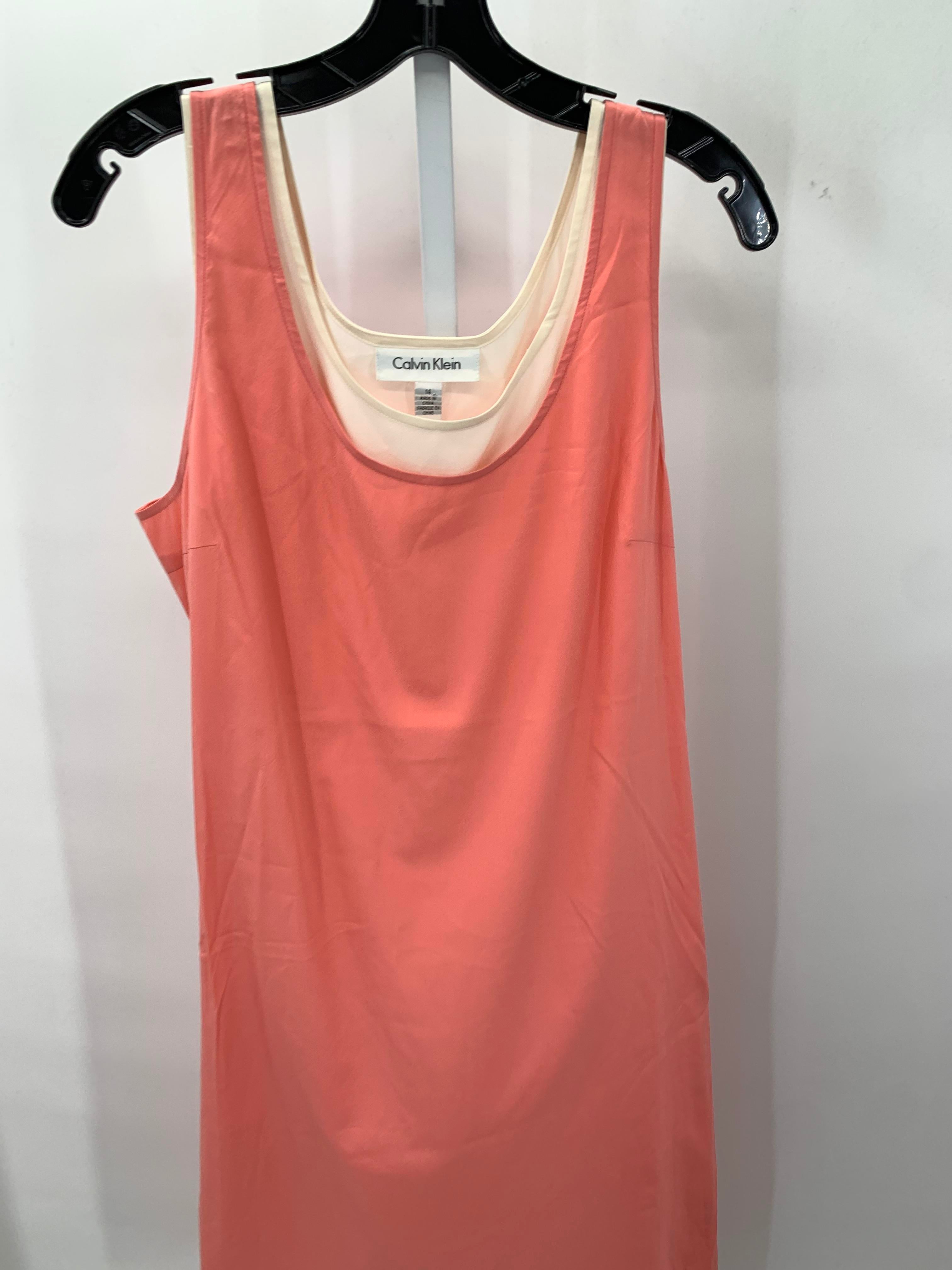 Calvin Klein Size 14 Misses Sleeveless Dress
