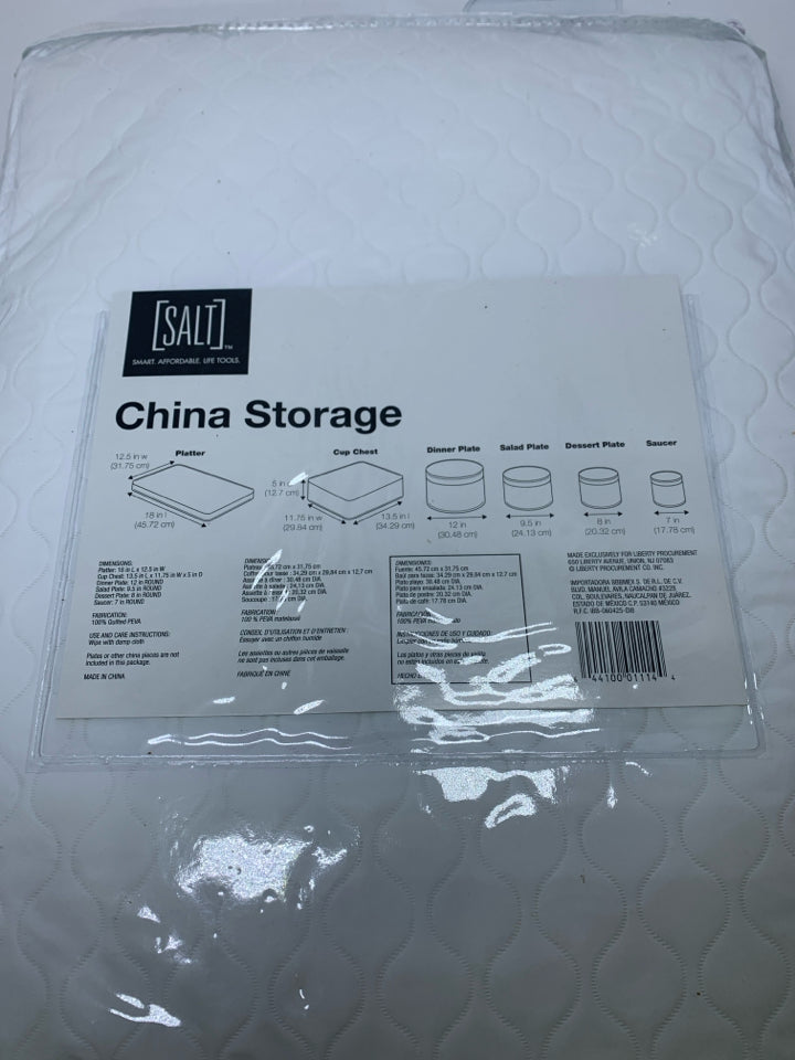 NIP QUILTED CHINA STORAGE CASES PROTECTS SVC 12.