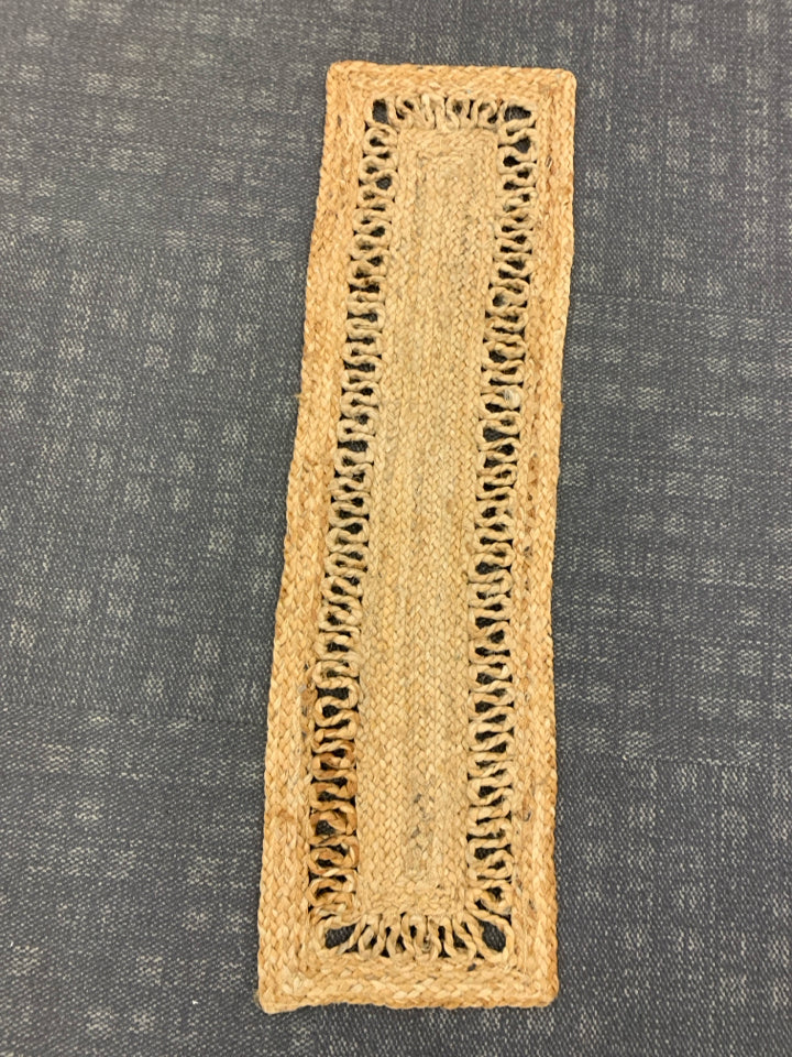 WICKER TABLE RUNNER.