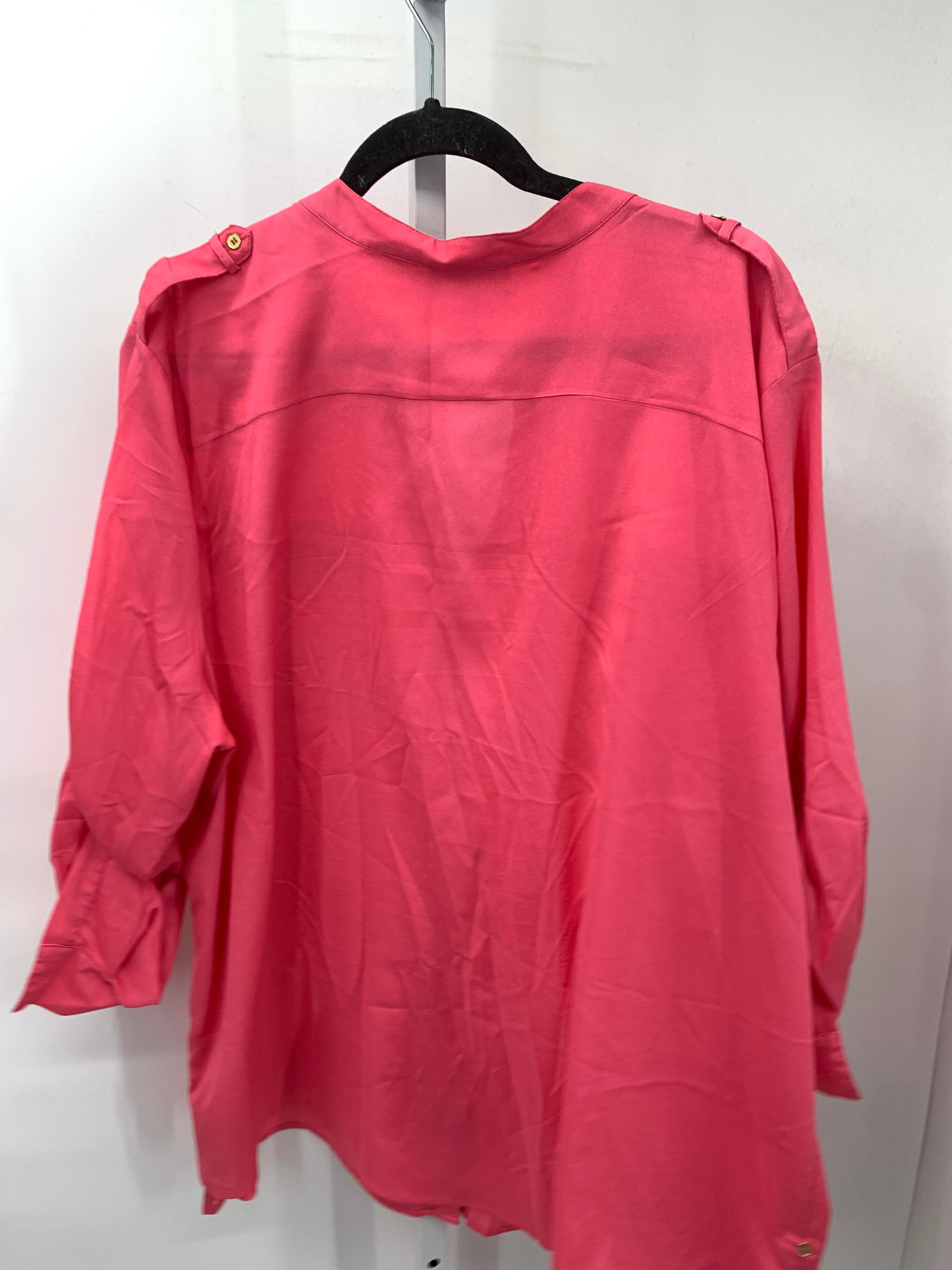 Calvin Klein Size 3X Womens 3/4 Sleeve Shirt