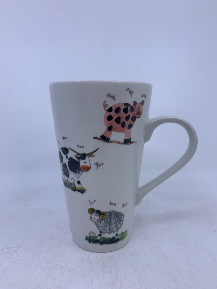 TALL FARM ANIMAL THEMED MUG QUEENS.