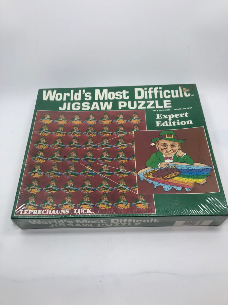 NIB LEPRECHAUNS LUCK JIGSAW PUZZLE.