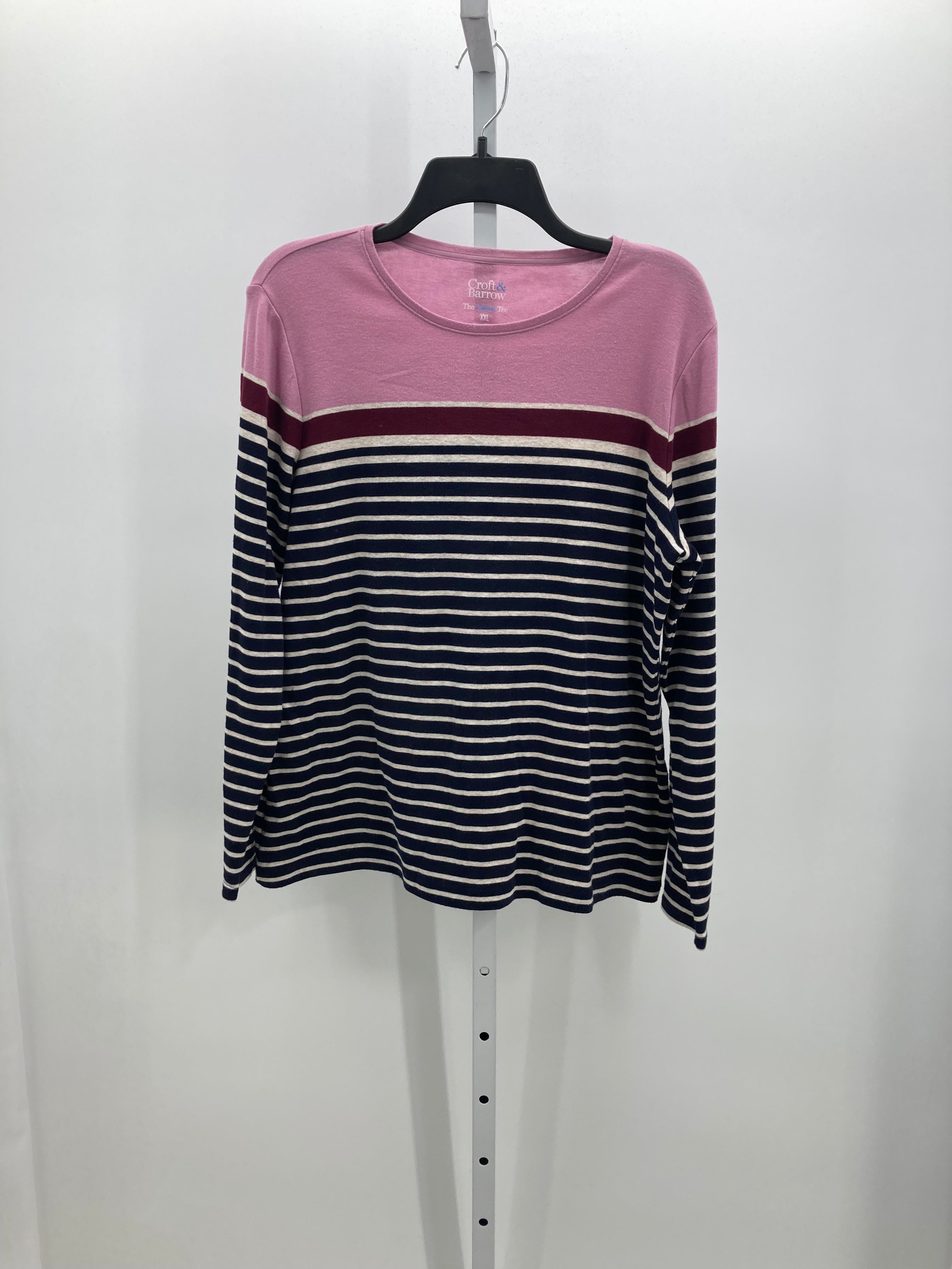 Croft & Barrow Size XXL Misses Long Sleeve Shirt