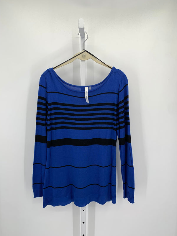 NY Collection Size Medium Misses Long Slv Sweater