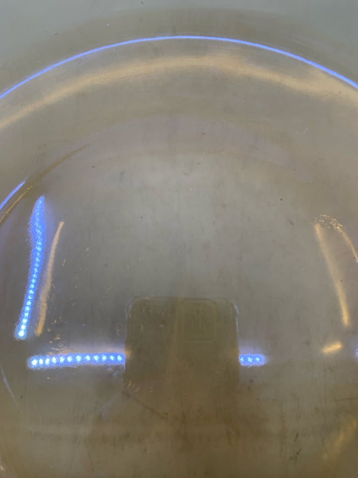 BROWN GLASS BAKING DISH CIRCLE.