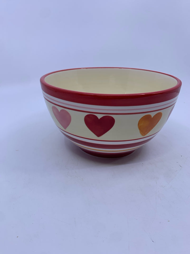 RED HEART CANDY DISH.