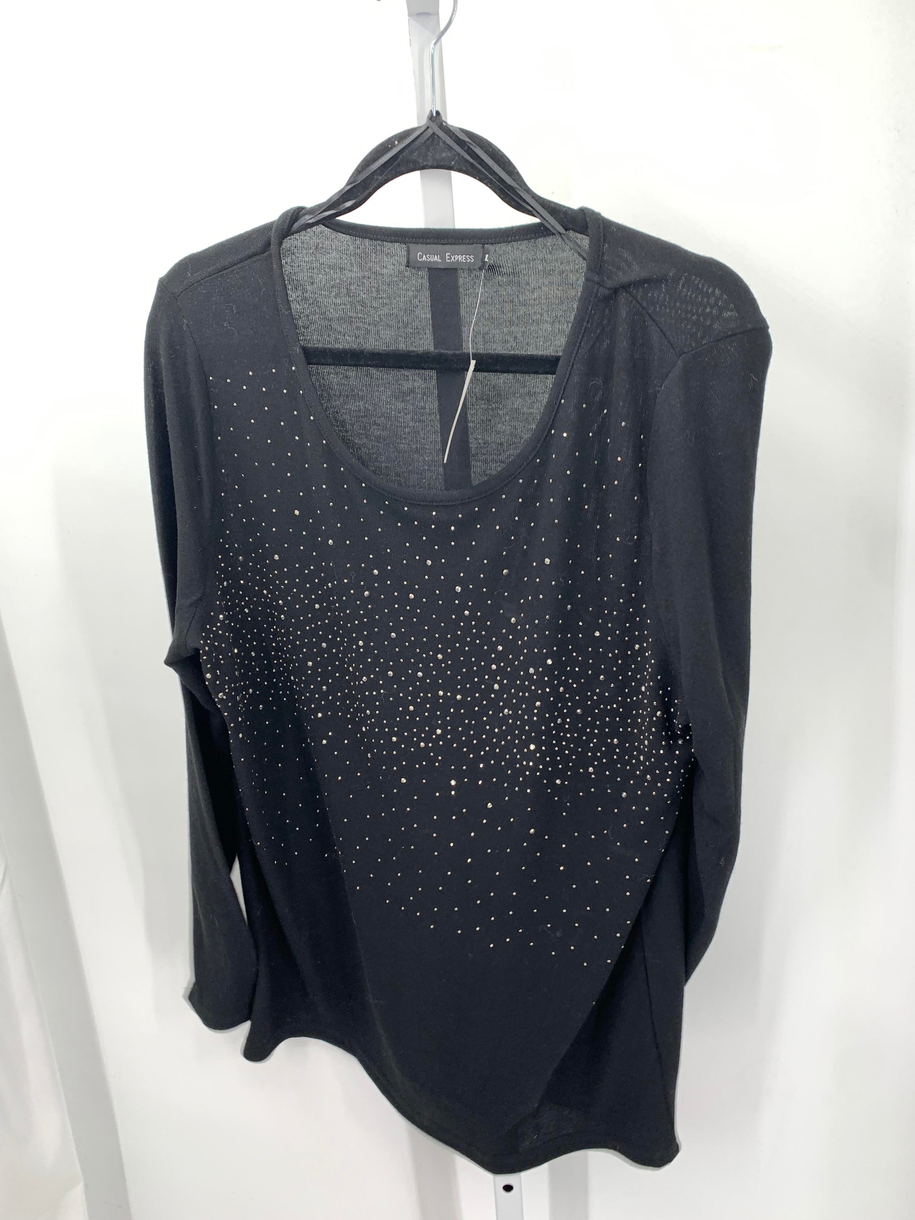 Casual Express Size Extra Large Misses Long Sleeve Shirt