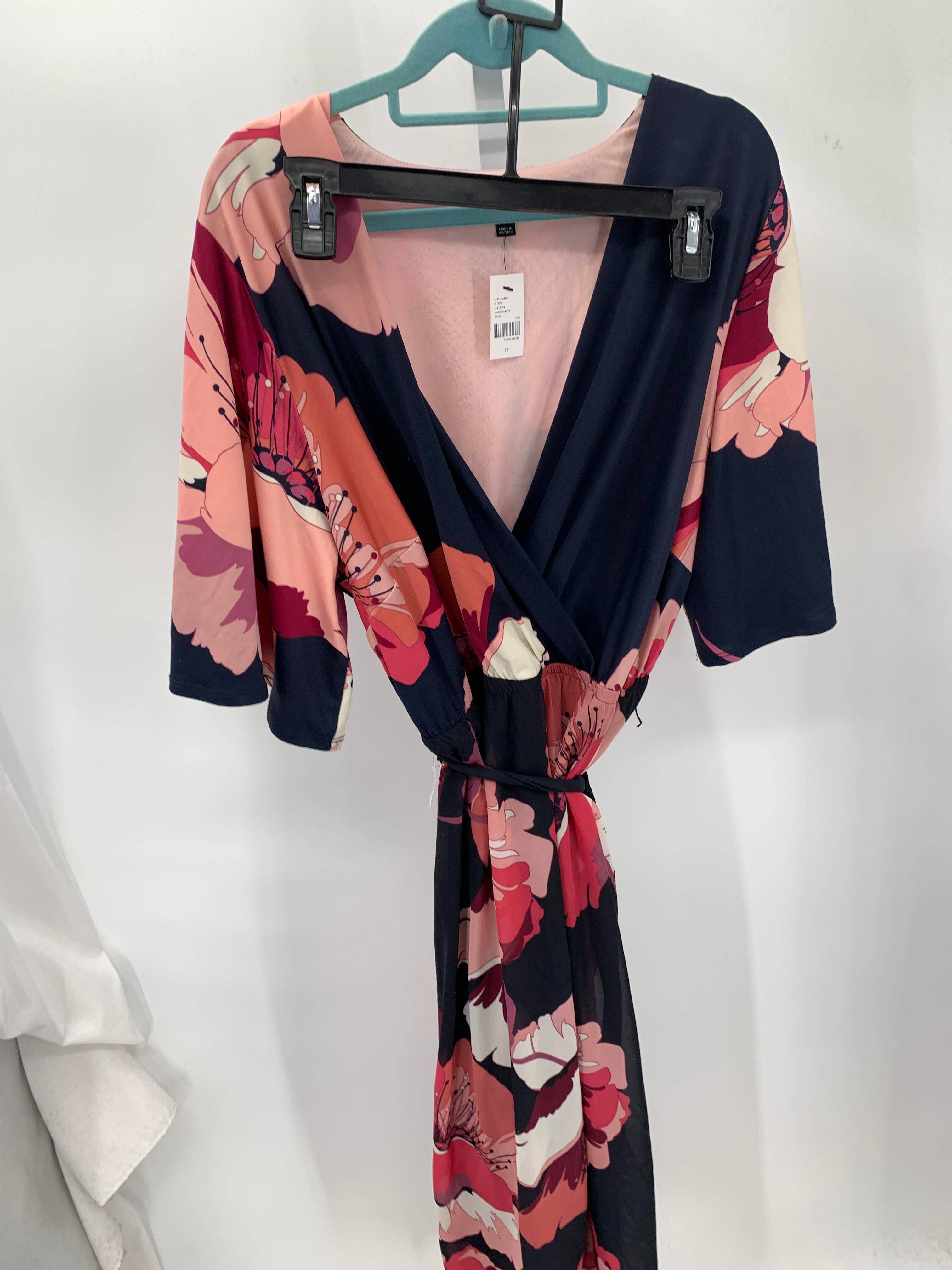 Lane Bryant Size 16 W Womens Short Sleeve Dress