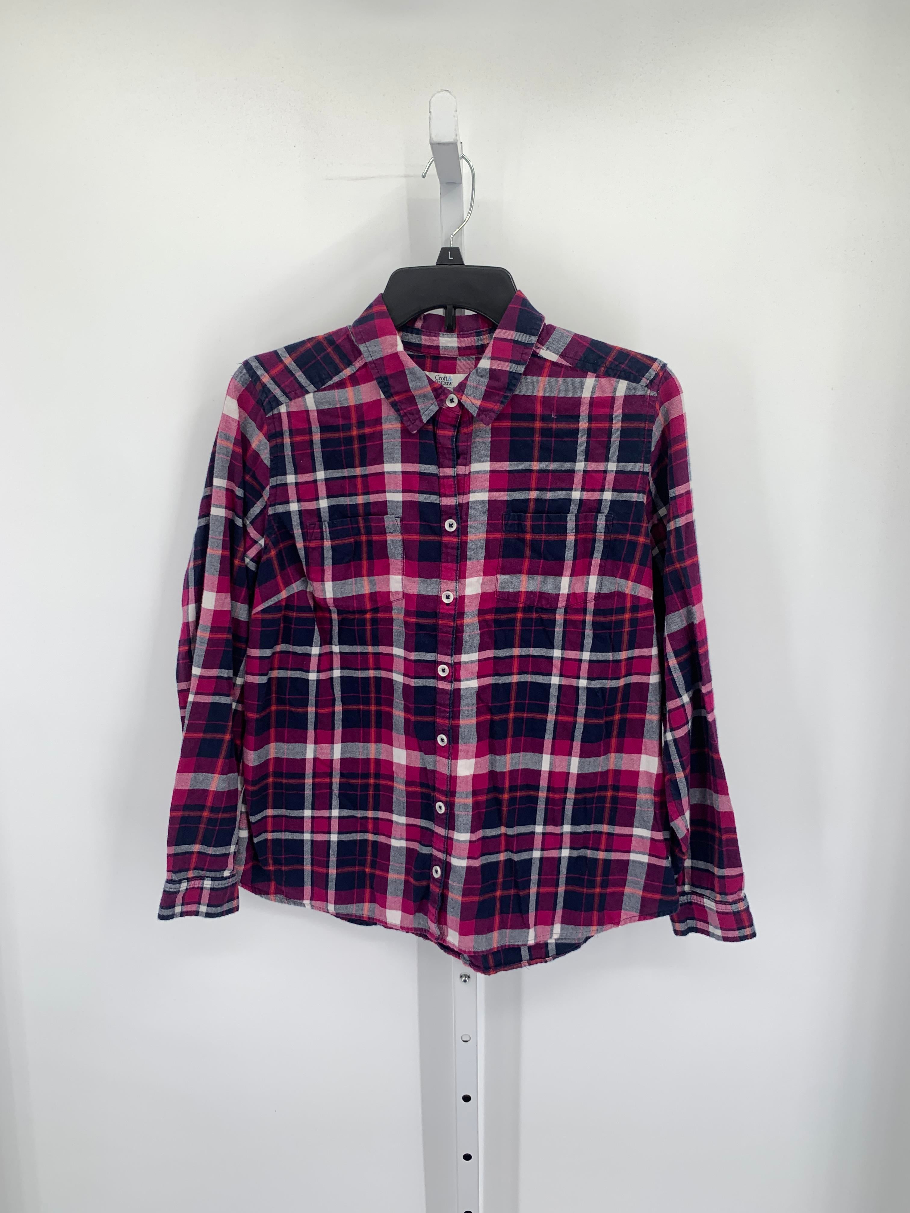 Croft & Barrow Size Large Petite Petite Long Sleeve Shirt