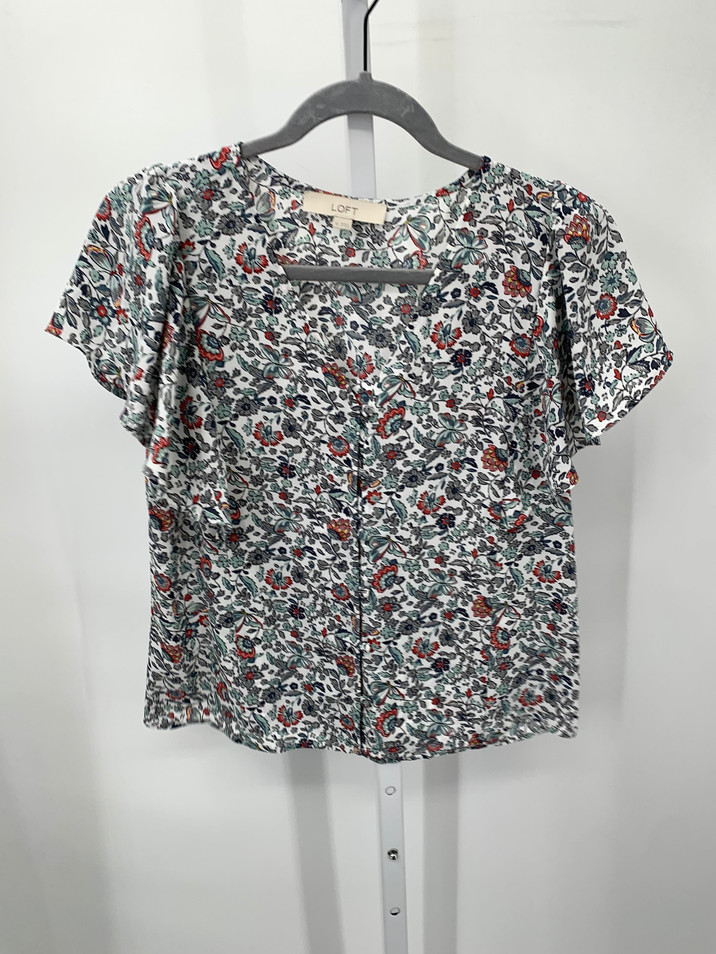 Loft Size X Small Misses Short Sleeve Shirt