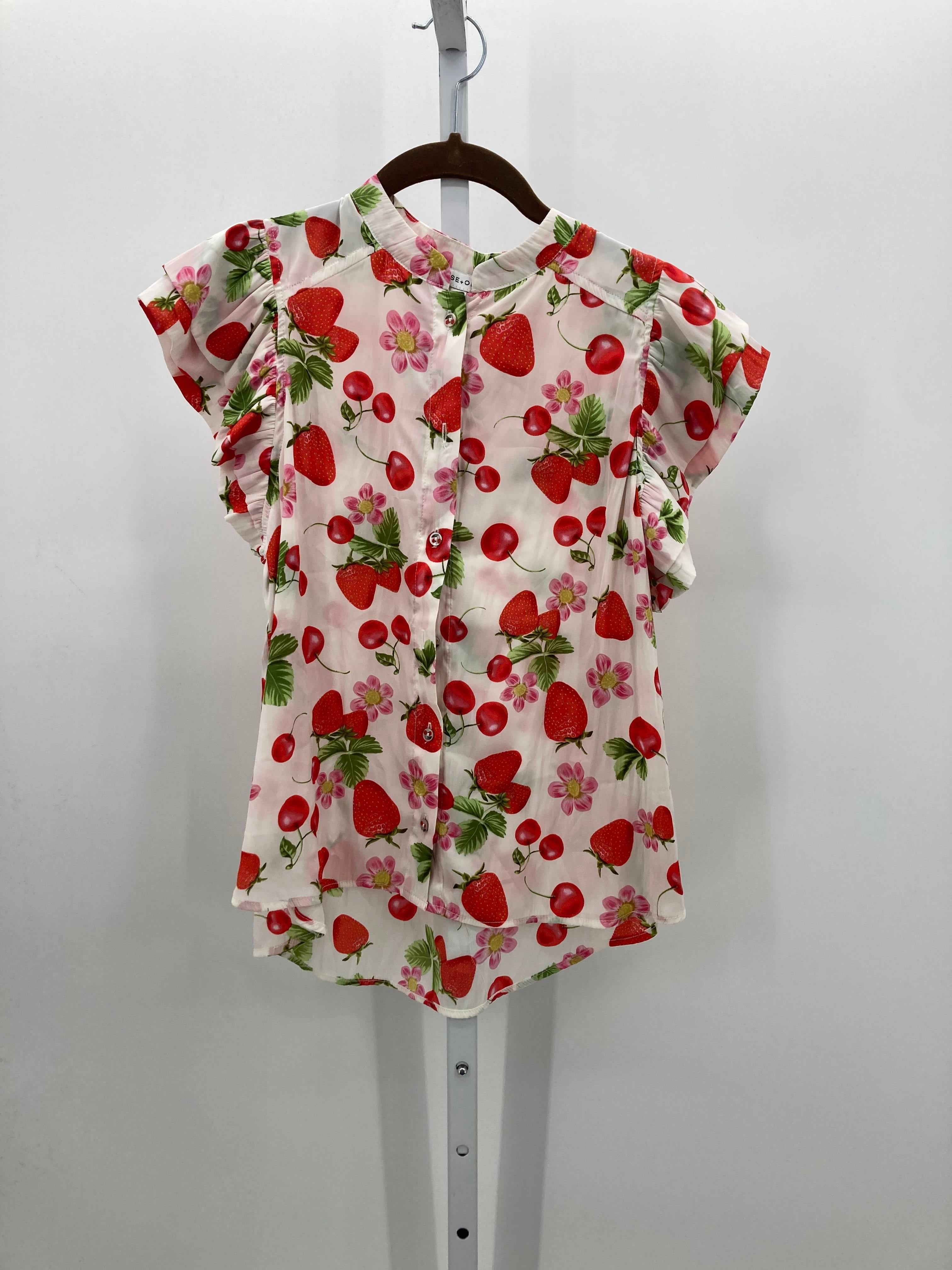 Rose & Olive Size Small Misses Short Sleeve Shirt