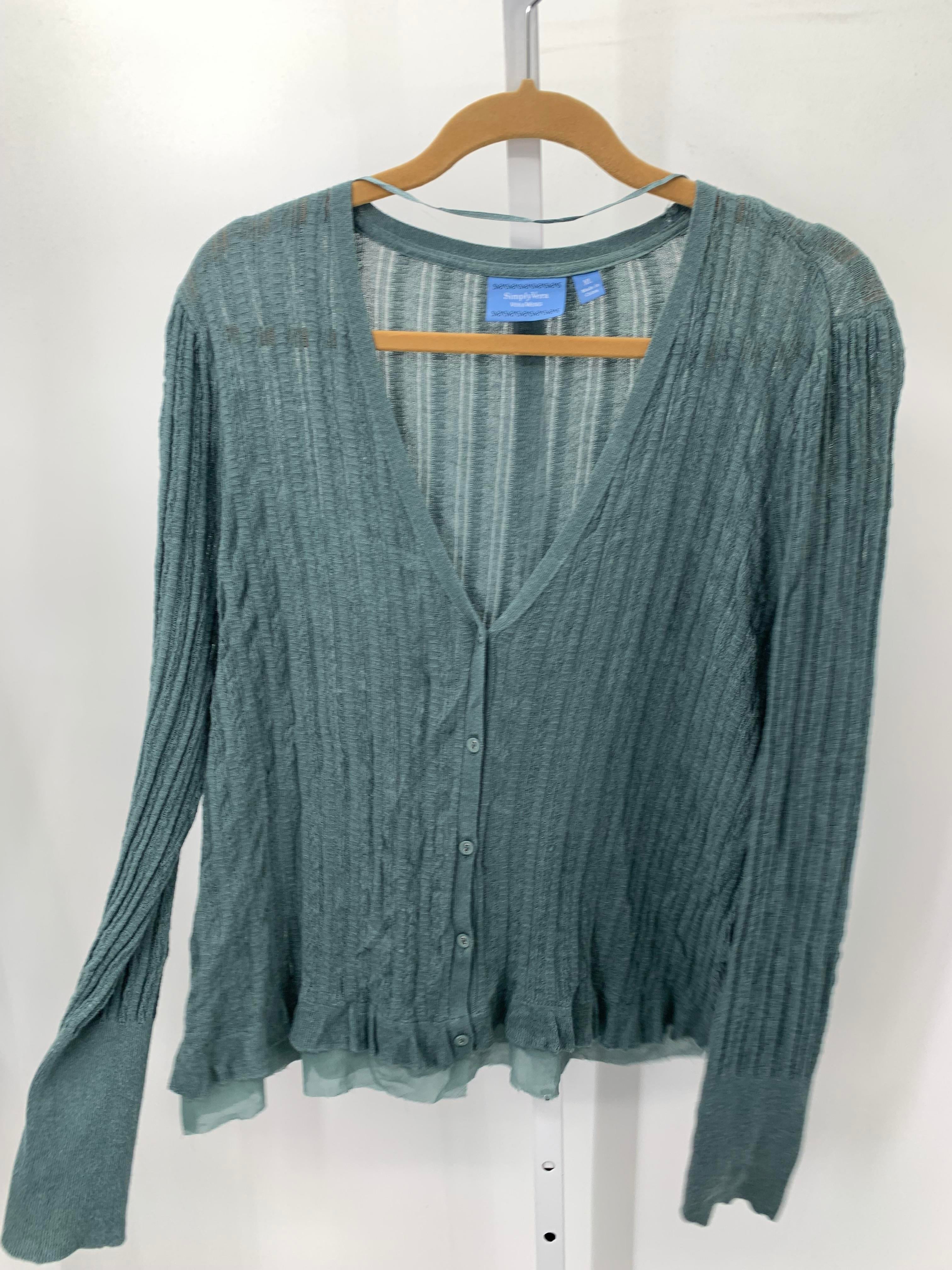 Vera Wang Size Extra Large Misses Long Slv Sweater