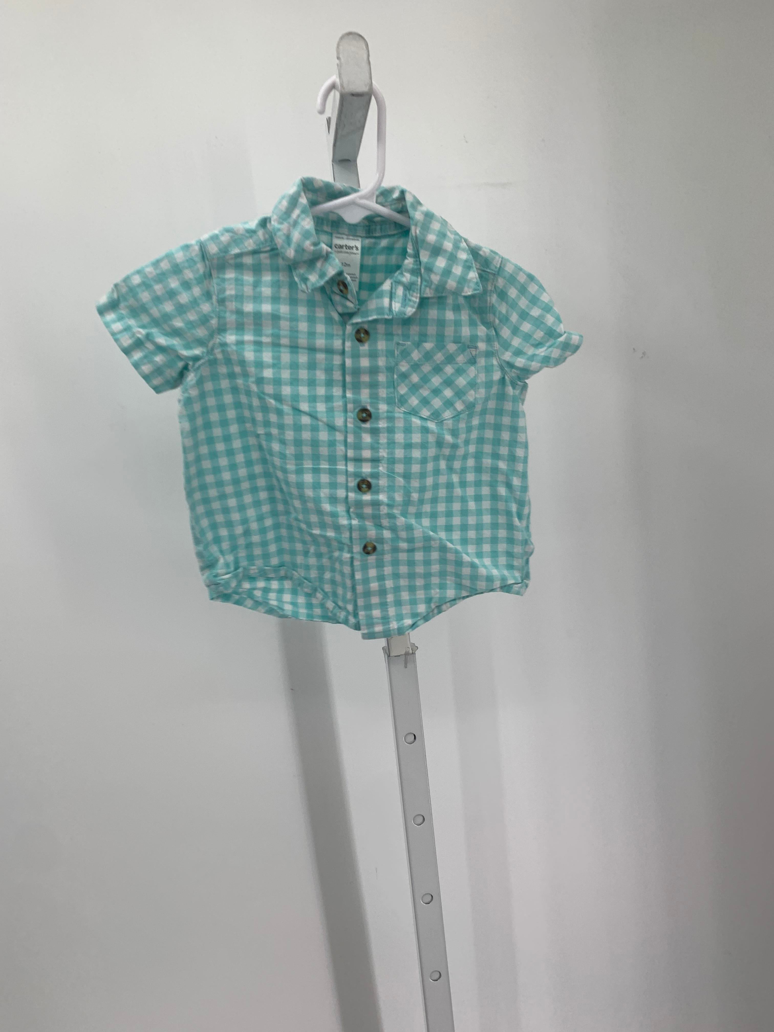 WHITE PLAID BTN DOWN