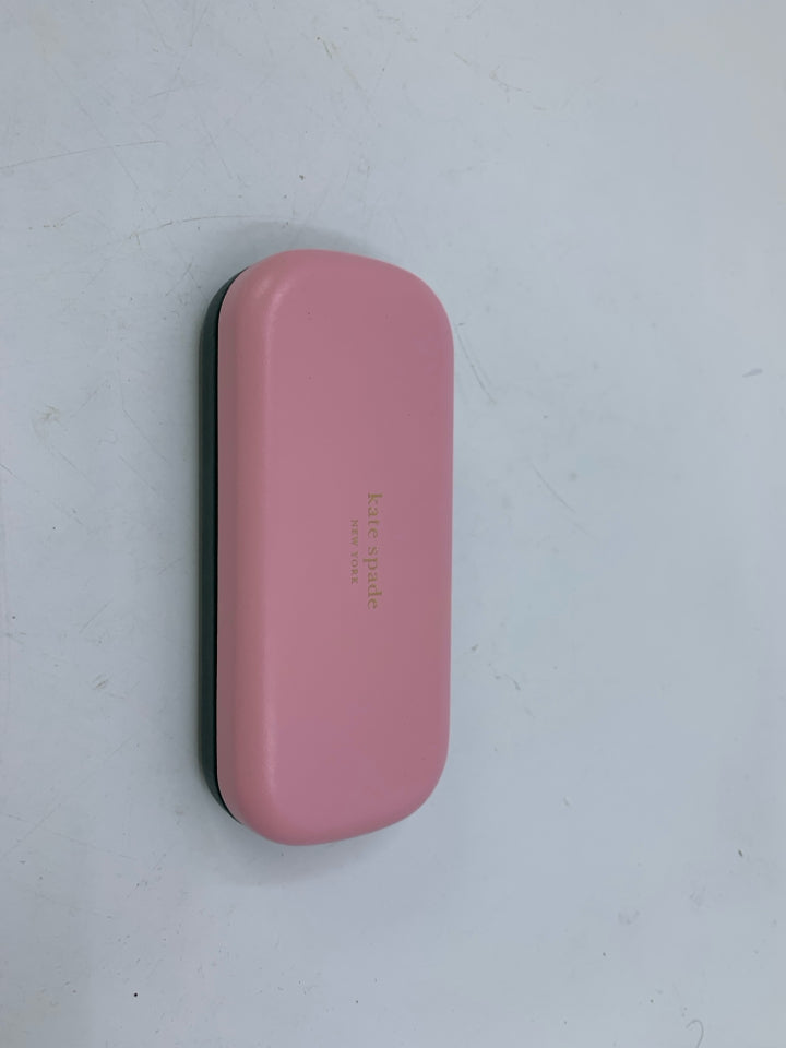 Kate Spade Pink/Green "So Happy To See You" Hardshell Glasses Case