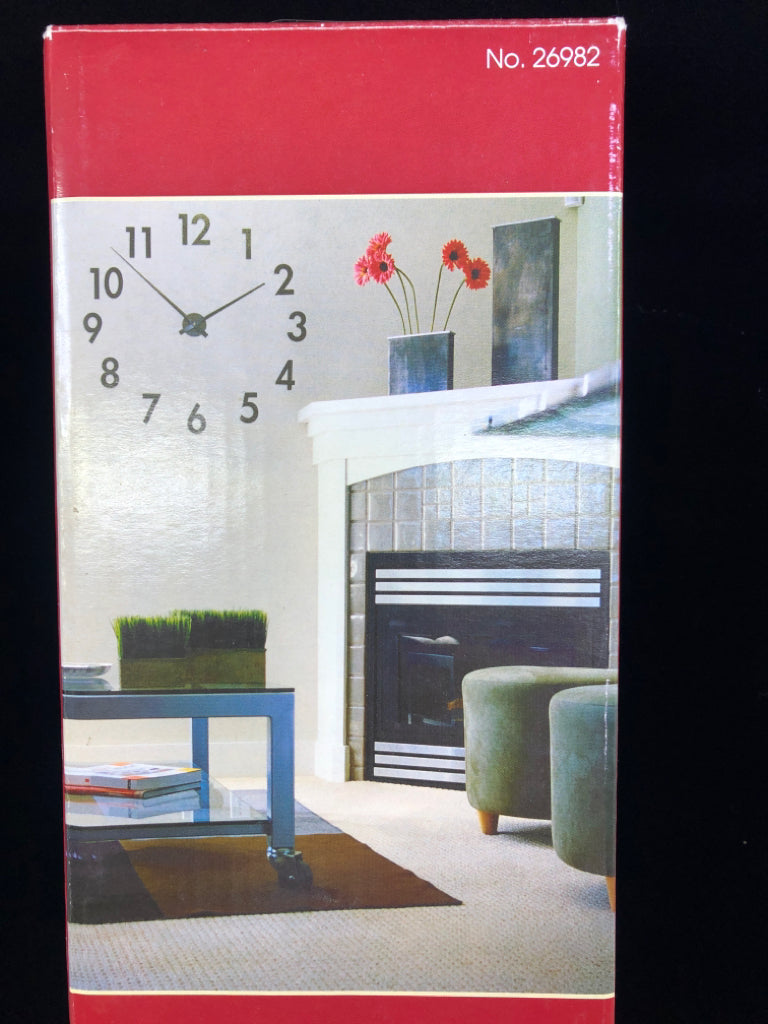 NIB BIG TIME CLOCK WALL DECOR.