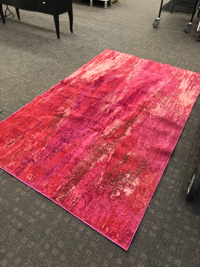 PINK RUG- UNIQUE LOOM.