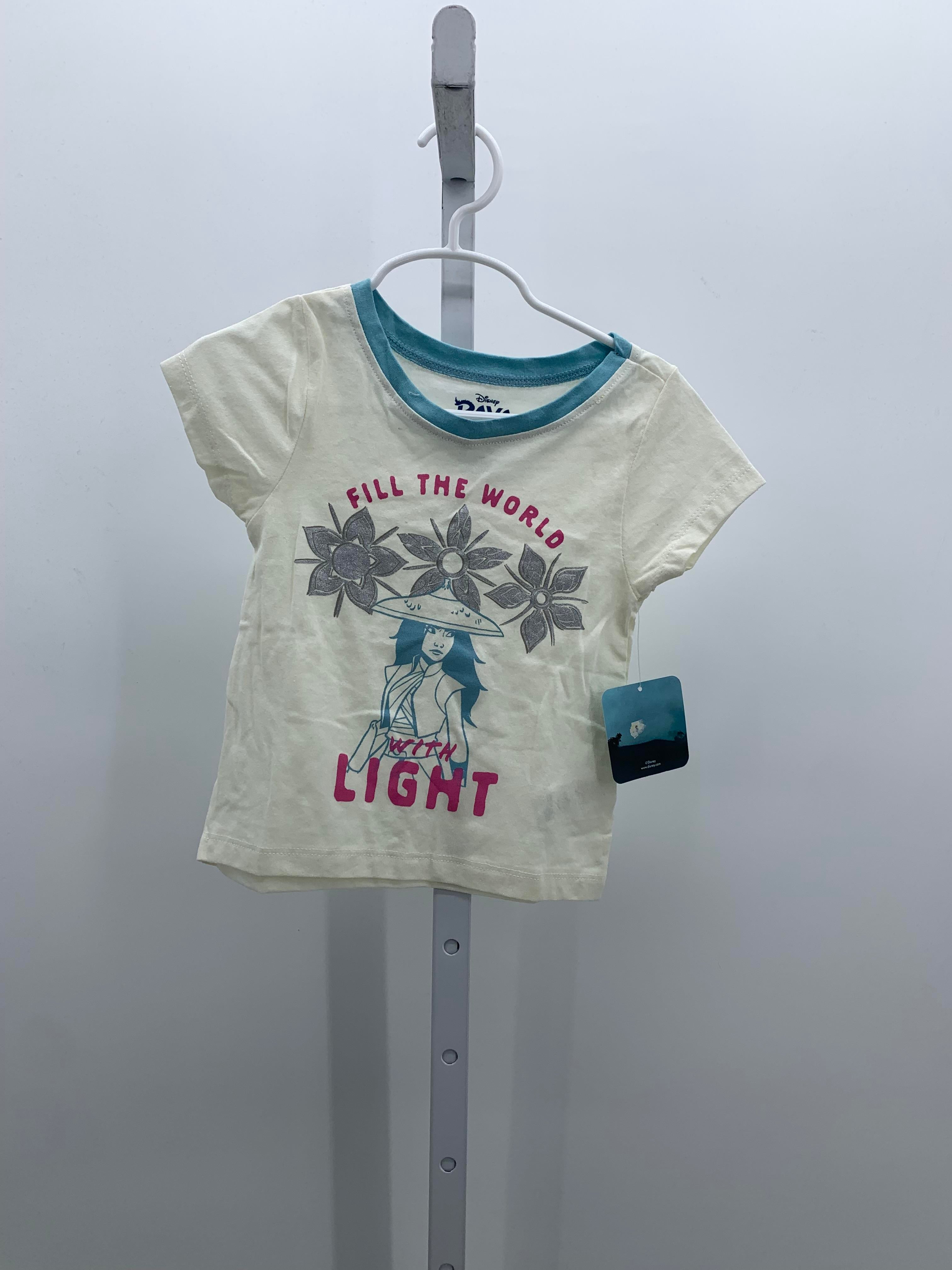 Disney Size 3T Girls Short Sleeve Shirt