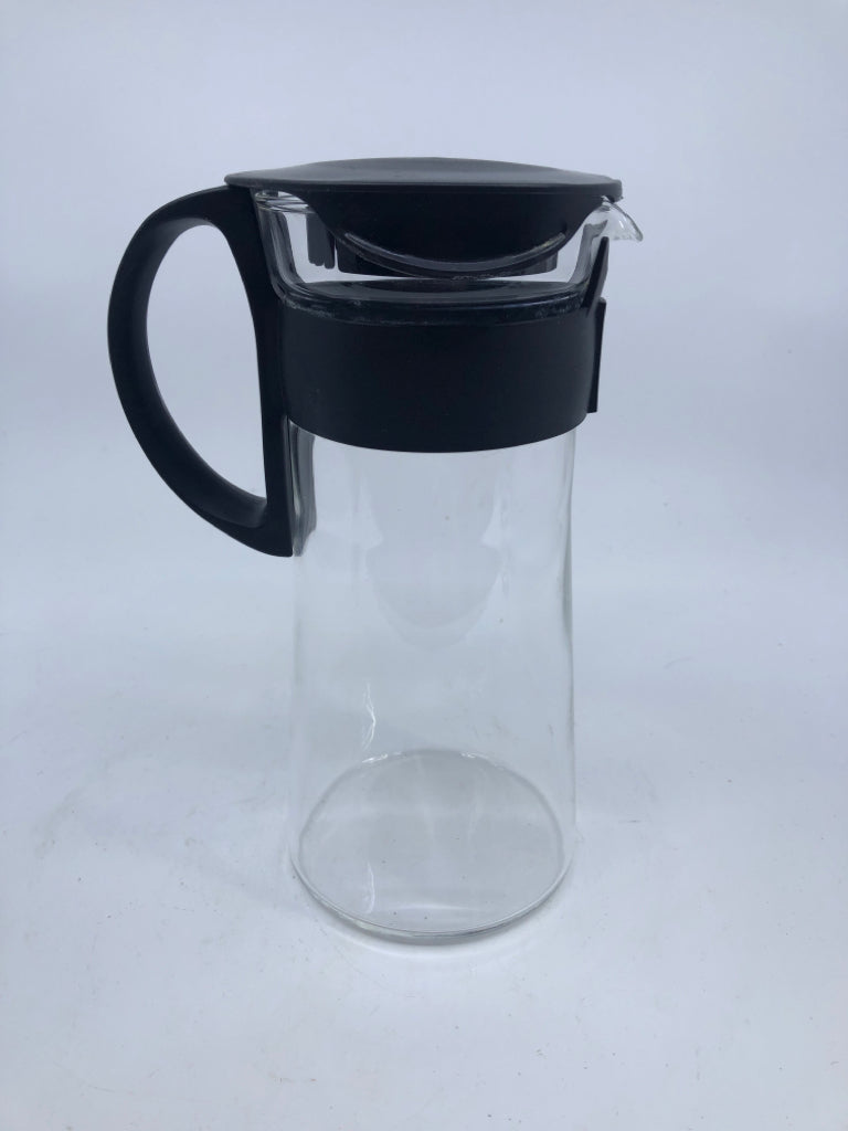 BLACK GLASS COFFEE CARAFE/PITCHER HARIO.