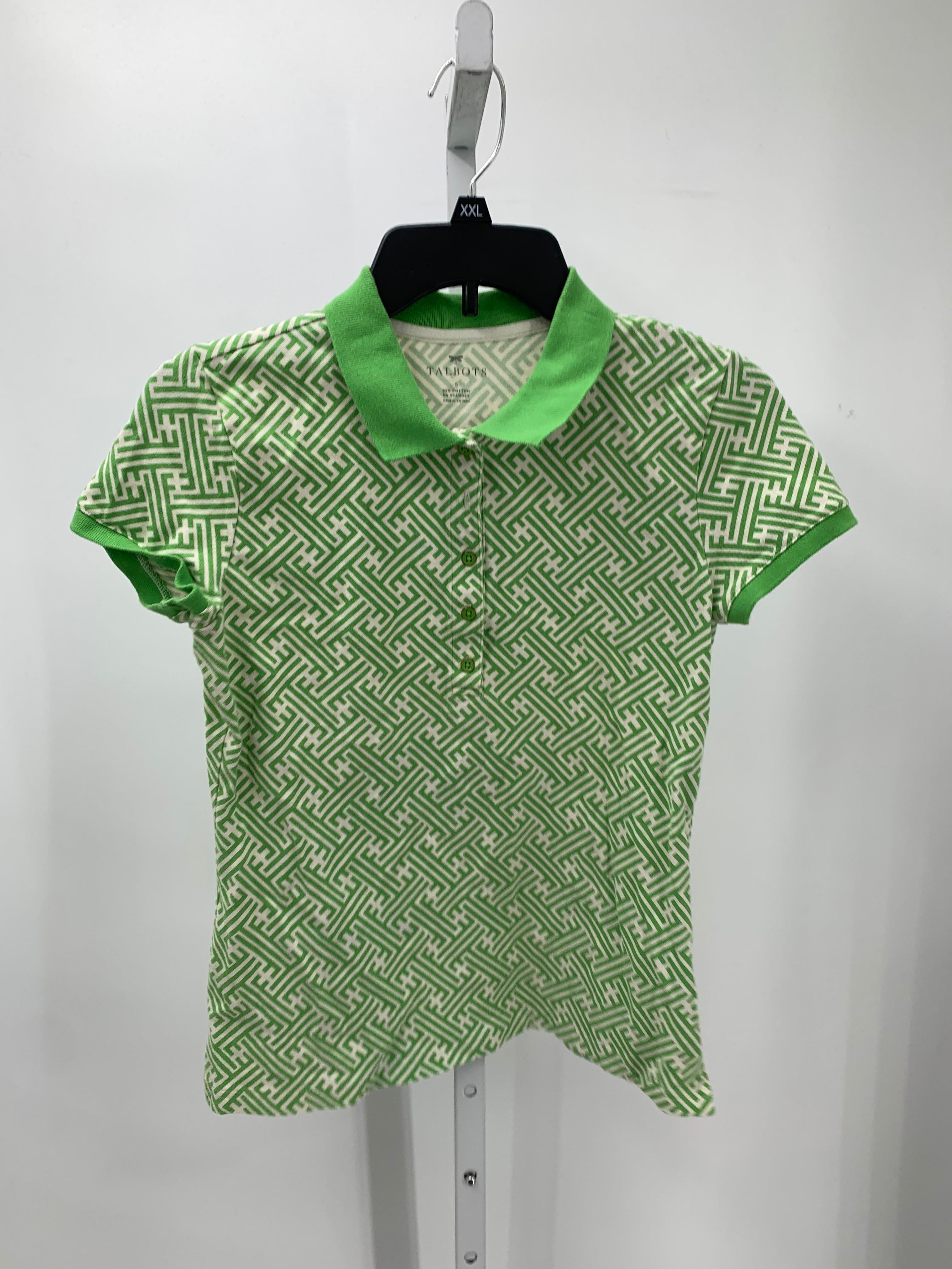Talbots Size Small Misses Short Sleeve Shirt