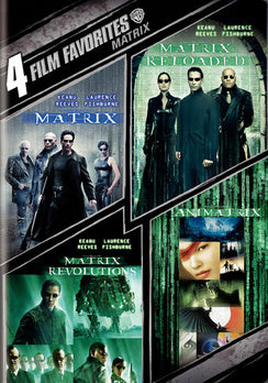 Titles include: The Matrix, The Matrix Reloaded, The Matrix Revolutions, and The