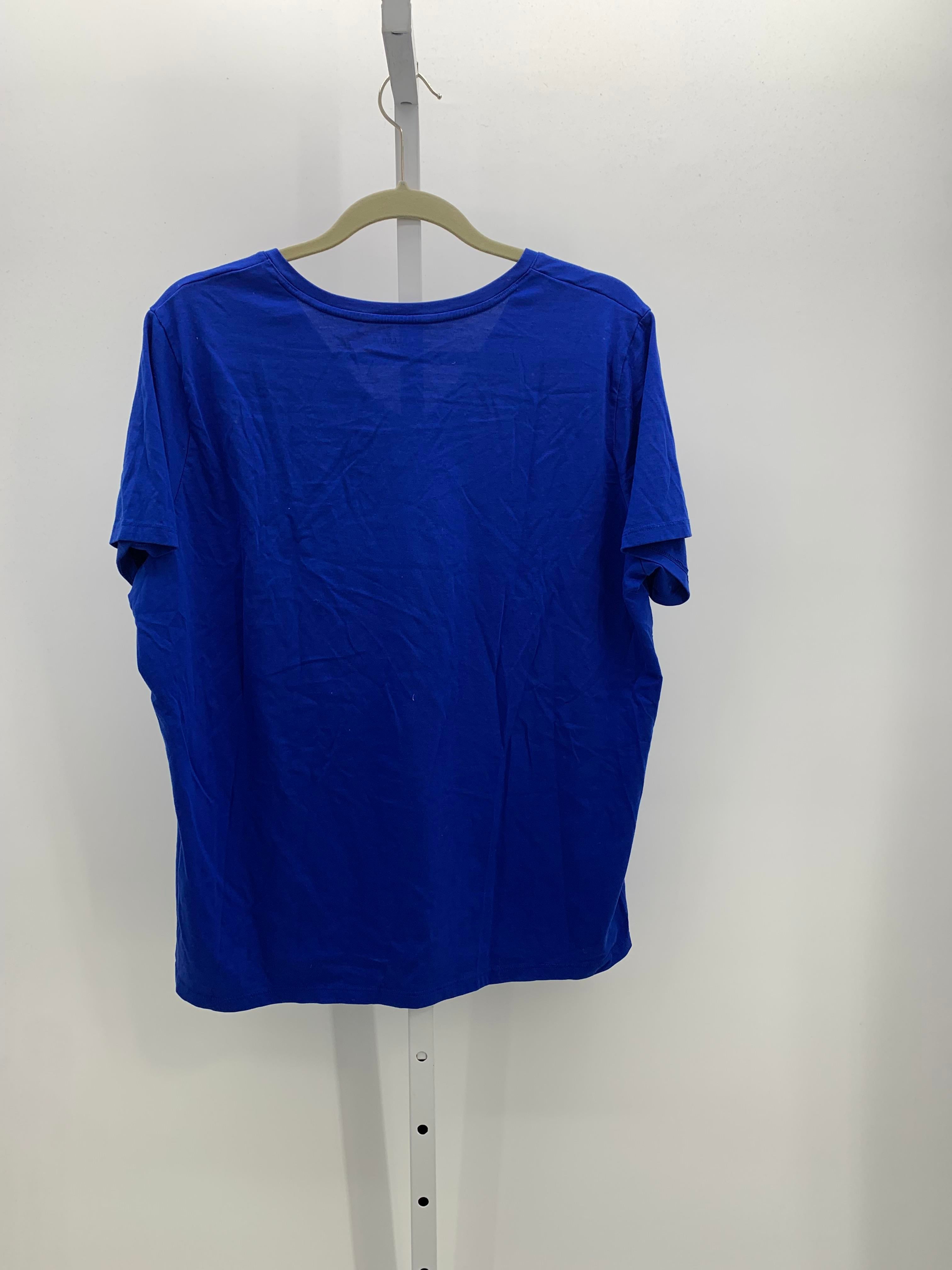 Lands End Size Extra Large Misses Short Sleeve Shirt