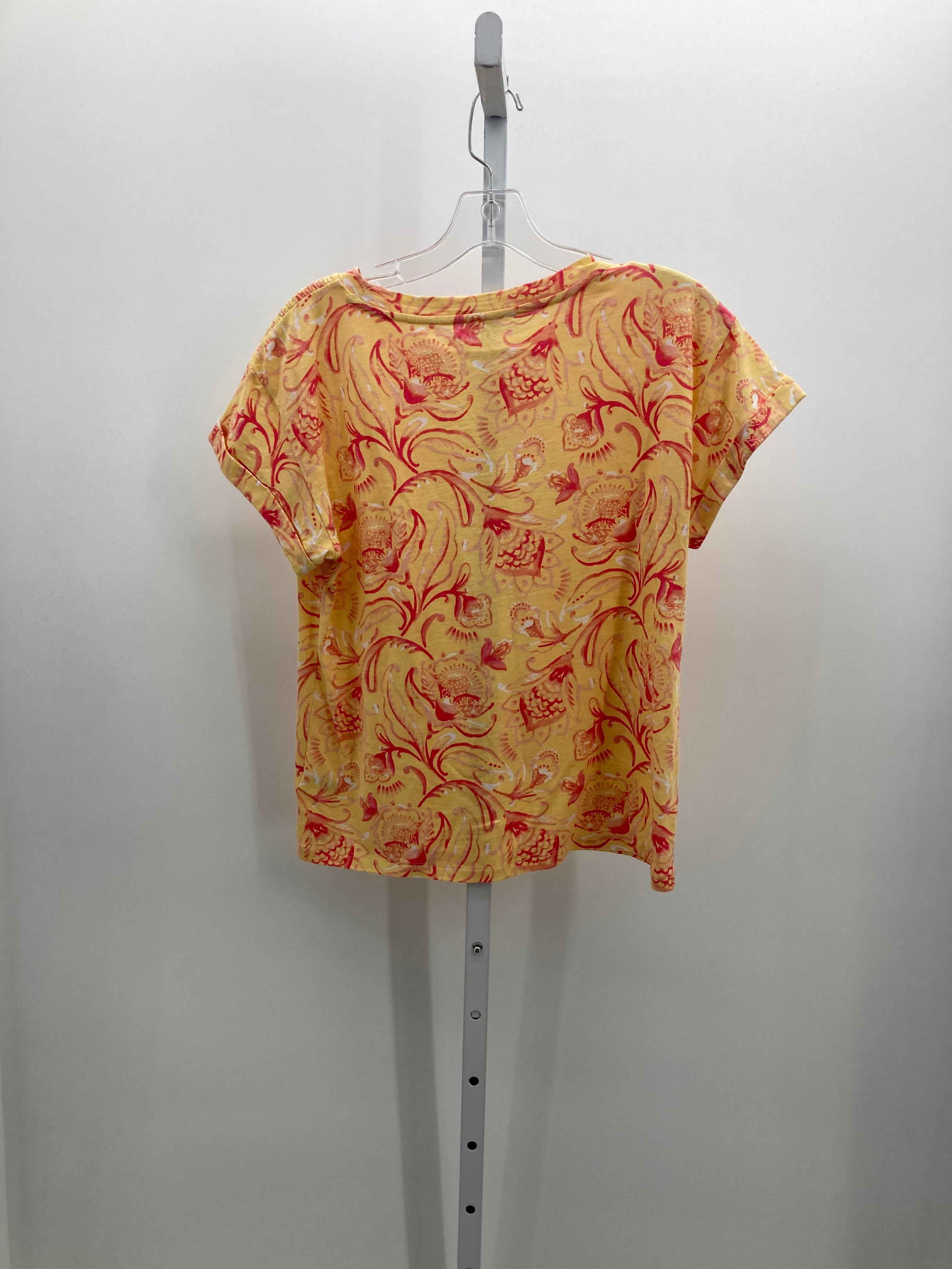Talbots Size Medium Petite Petite Short Sleeve Shirt