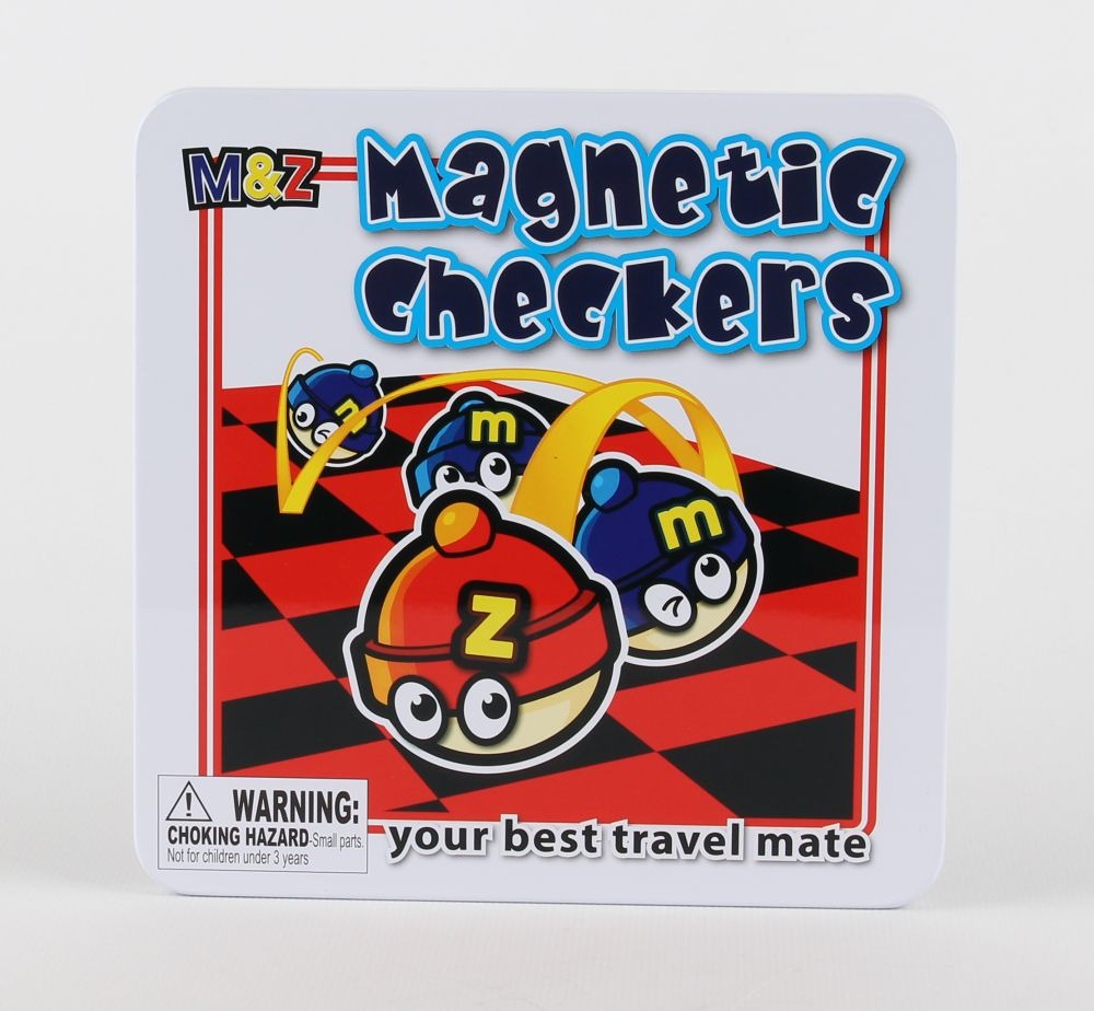 Magnetic Checkers Travel Game