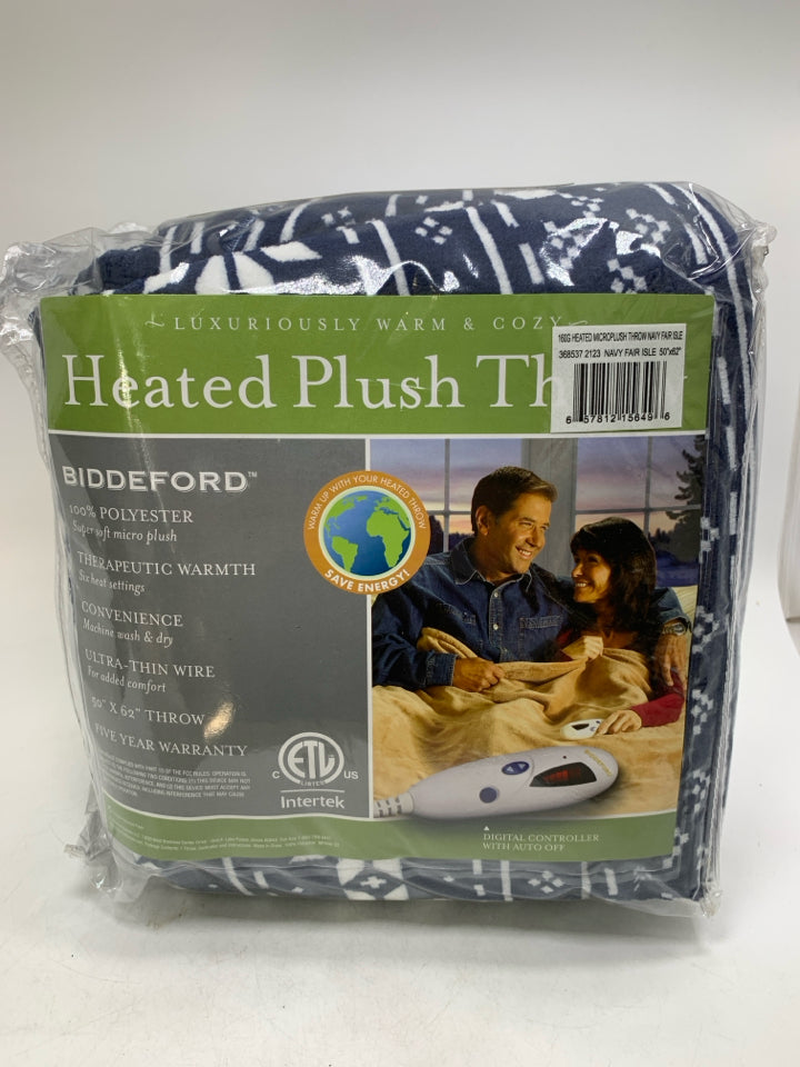 NIP BIDDEFORD SNOWFLAKES THROW BLANKET.