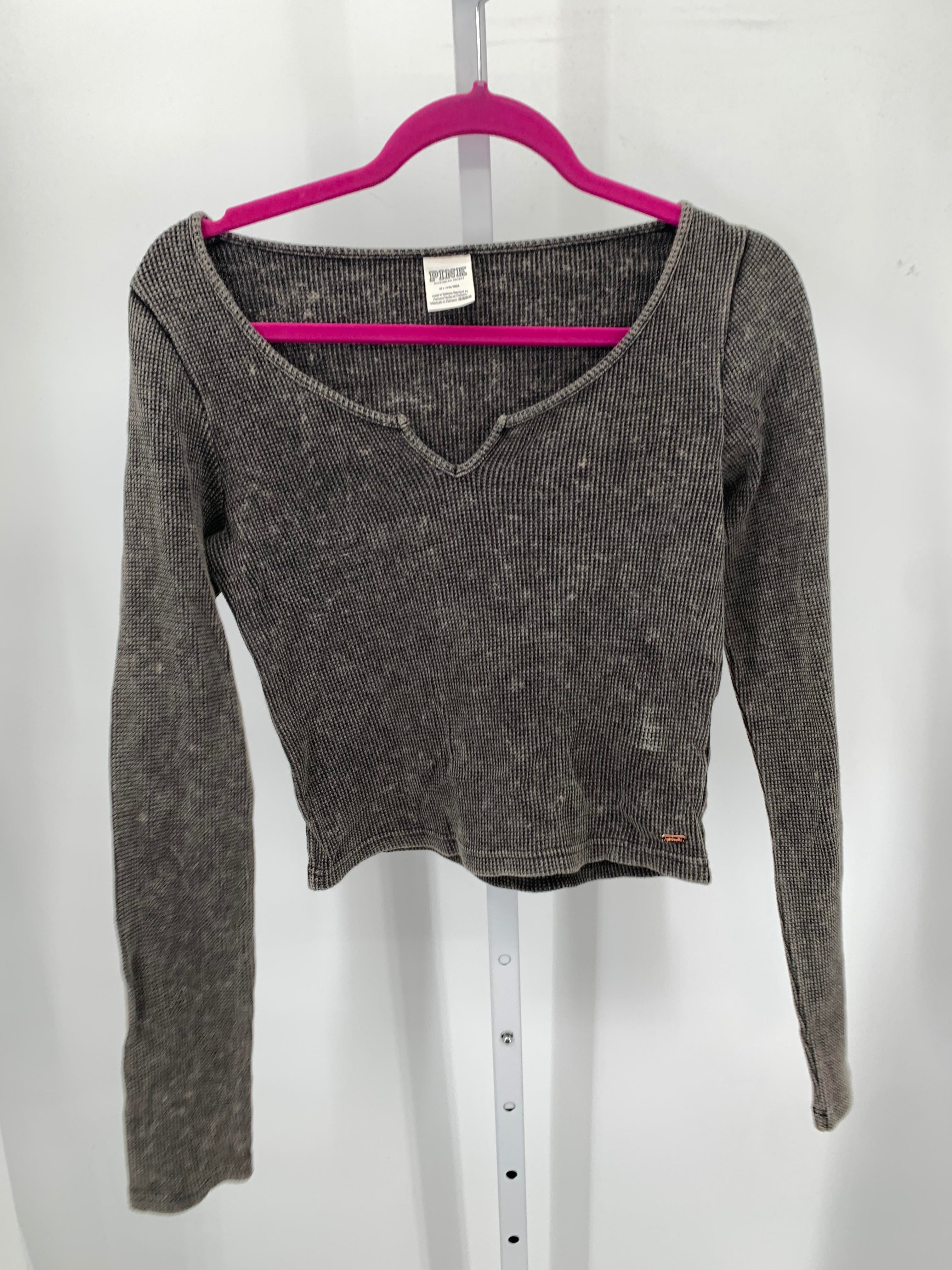 PINK Size Medium Juniors Long Sleeve Shirt